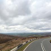 Snake Pass in the Peak District is known for the bends