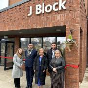 Staff from Bolton NHS Foundation Trust and construction partners came together to celebrate the major milestone with a ribbon-cutting event.