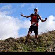 Luke Foley descending to victory at Heptonstall Fell Race. Picture courtesy of Dave Woodhead
