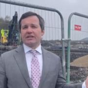 Chris Green MP at the site off Chorley New Road