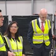 Andy Burnham and Yasmin Qureshi visiting Booth Industries
