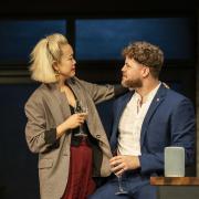 Vera Chok and Jay McGuiness in 2:22 - A Ghost Story
 (Picture: Johan Persson)