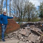 Peter Brabin, 78, says the mess is 'disgusting'