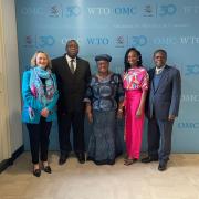 A delegation from the University of Bolton with WTO director-general Ngozi Okonjo-Iweala