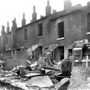 Kirk Street, which was hit by a bomb in World War One.