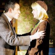 Oliver Devoti as Howard Shirley and Eve Burley as Janet Shirley in One Hand Clapping