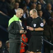 Martin Atkinson, left, and Mike Dean have been among the top referees so far this season in the Premier League, according to Mark Halsey