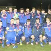 CHAMPIONS: Daisy Hill celebrate winning the LFA Under-18s Youth Cup