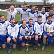 HAPPY DAYS: Turton hope to add the Hospital Cup to the promotion in the league they are pictured celebrating