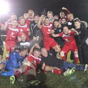 SUPER SEASON: Atherton Colls celebrate their title victory to which they are looking to add the Hospital Cup tonight