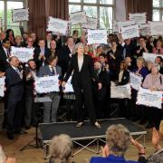 Theresa May launches the Conservative election campaign at Walmsley parish Church, Bolton.