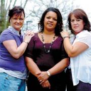 From left, nurses Justine Ibbotson, Stephanie Zak and Lorraine Martin, who were on the train when the boy was hit on Tonge Viaduct