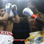 Amir Khan has some big decisions to make after his defeat to Terence Crawford. Picture: Mikey Williams/Top Rank