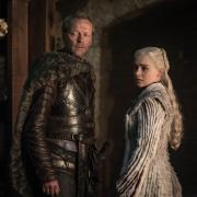 Undated Handout Photo from Game of Thrones â Season 8. Pictured: Iain Glen as Jorah Mormont and Emilia Clarke as Daenerys. See PA Feature SHOWBIZ TV Clarke. Picture credit should read: PA Photo/HBO/Helen Sloan. WARNING: This picture must only be