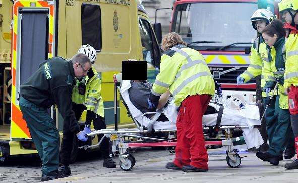 car crash yesterday news on ... ambulance lands in town centre following crash (From The Bolton News