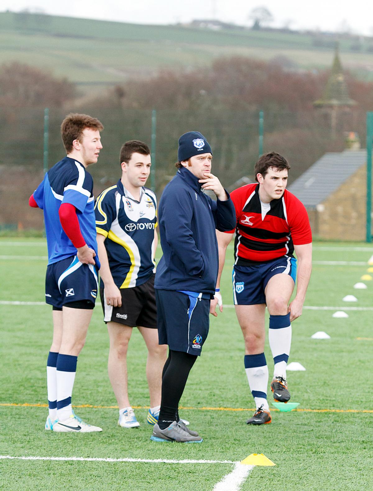 Scotland Rugby League training at St Catherine's Academy