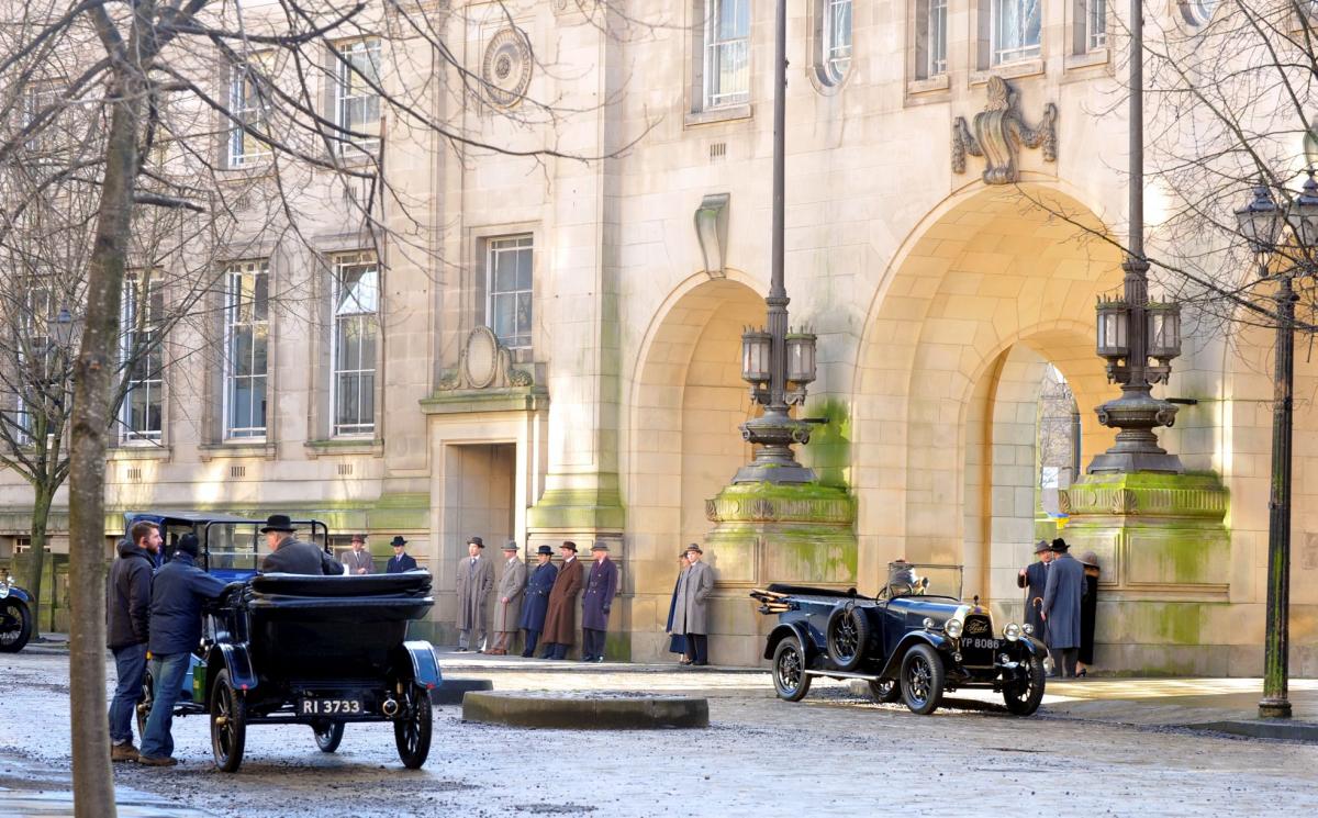 The olde-worlde charm of Le Mans Crescent is a big draw for film crews, including BBC Two’s Peaky Blinders