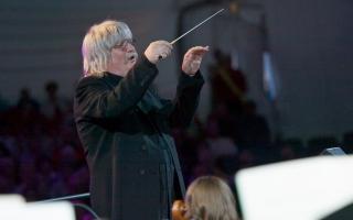 Karl Jenkins conducting The Armed Man (Picture: David WIlliams)