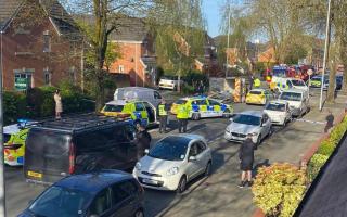 Police pursuit ends in overturned van in Leigh