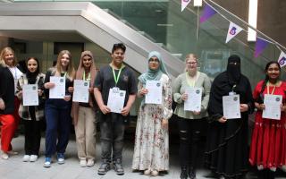 A total of 13 pupils received their mental health first aider qualifications