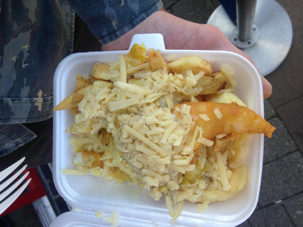 This tasty feast will cost you £3 at the Pound Chippy in Newport Street
