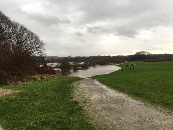 Burrs Park Caravan Park, Bury floods. From Matt Atherden