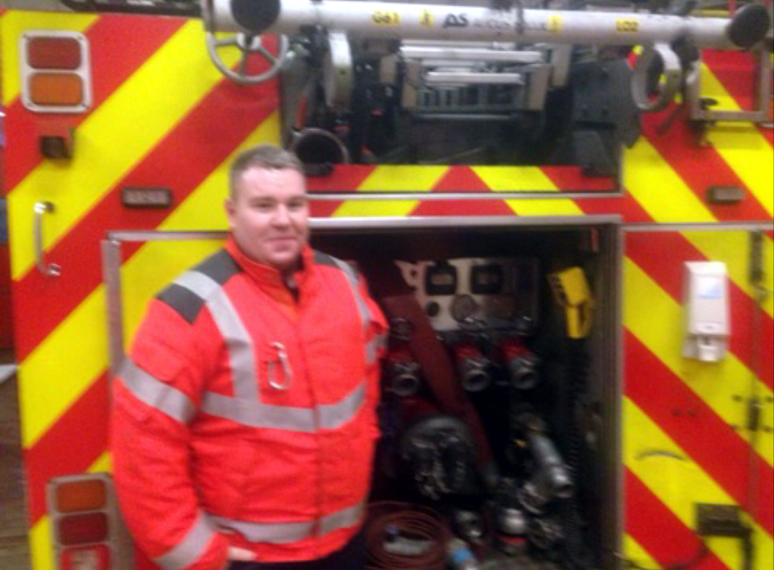 Stowaway cat found in fire engine