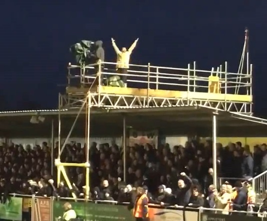 VIDEO: Mystery of the Whites supporter who led Wanderers fans in an Eastleigh singalong