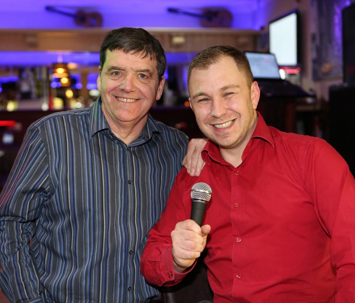 Dance tutor Philip Hurst (right) with owner of The Venue John Wray