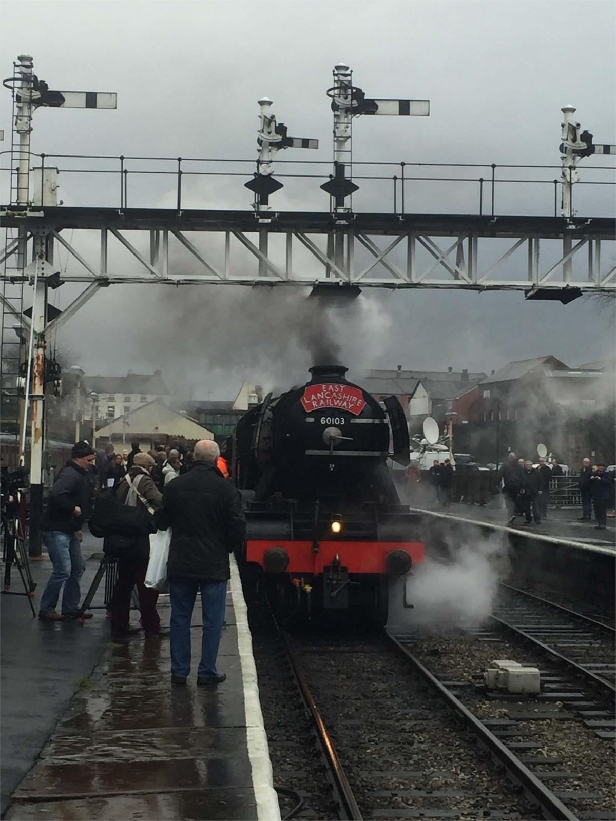 Flying Scotsman returns. Picture courtesy of East Lancashire Railway