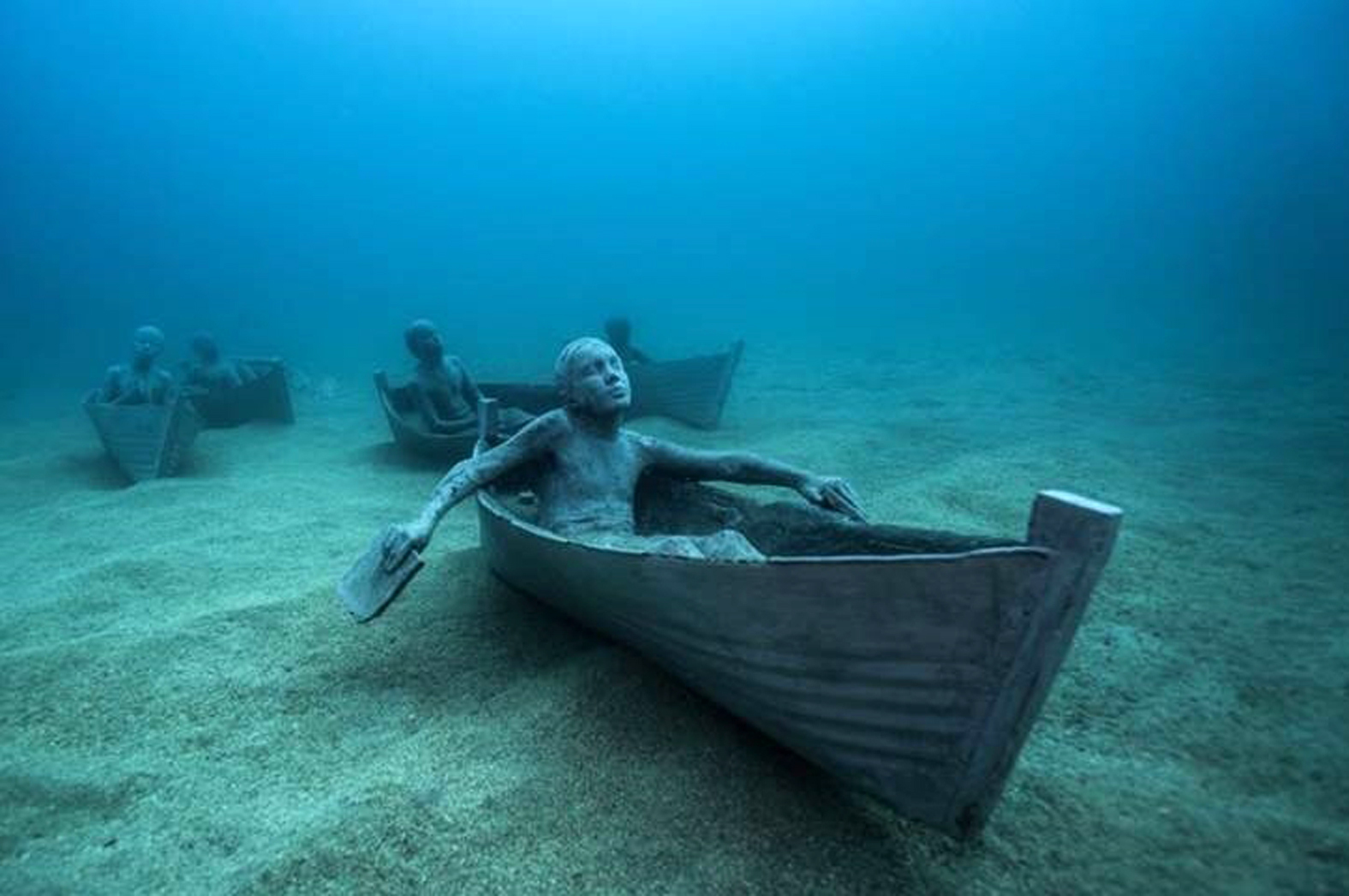Bolton teen immortalised in form of stone sculpture 15 metres under the sea