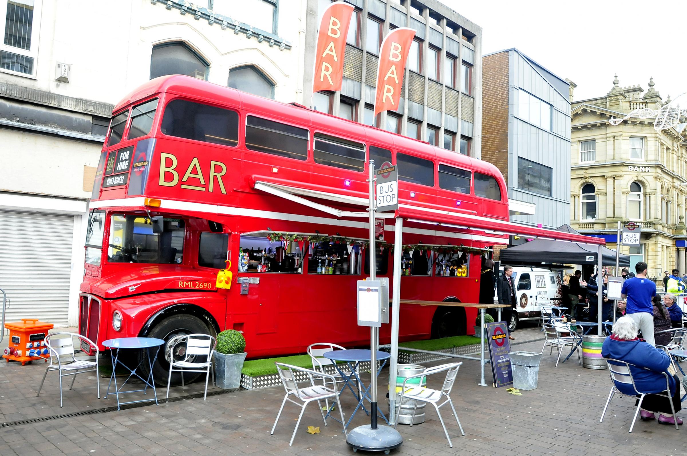 PICTURES: Hop on-board the bus bar for some festive cheer