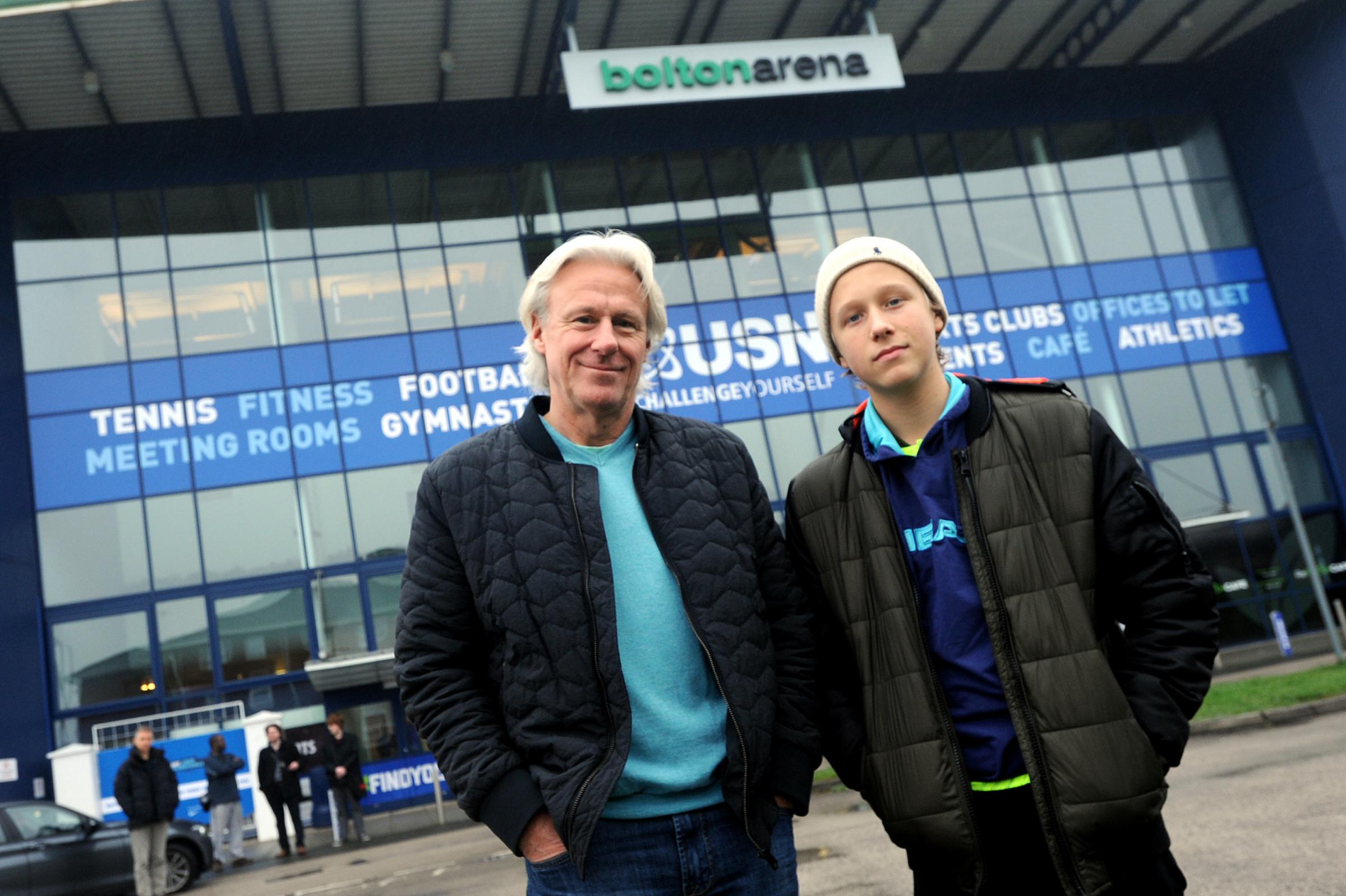 Bjorn Borg visits Bolton to watch son - and enjoy some lunch - The Bolton News