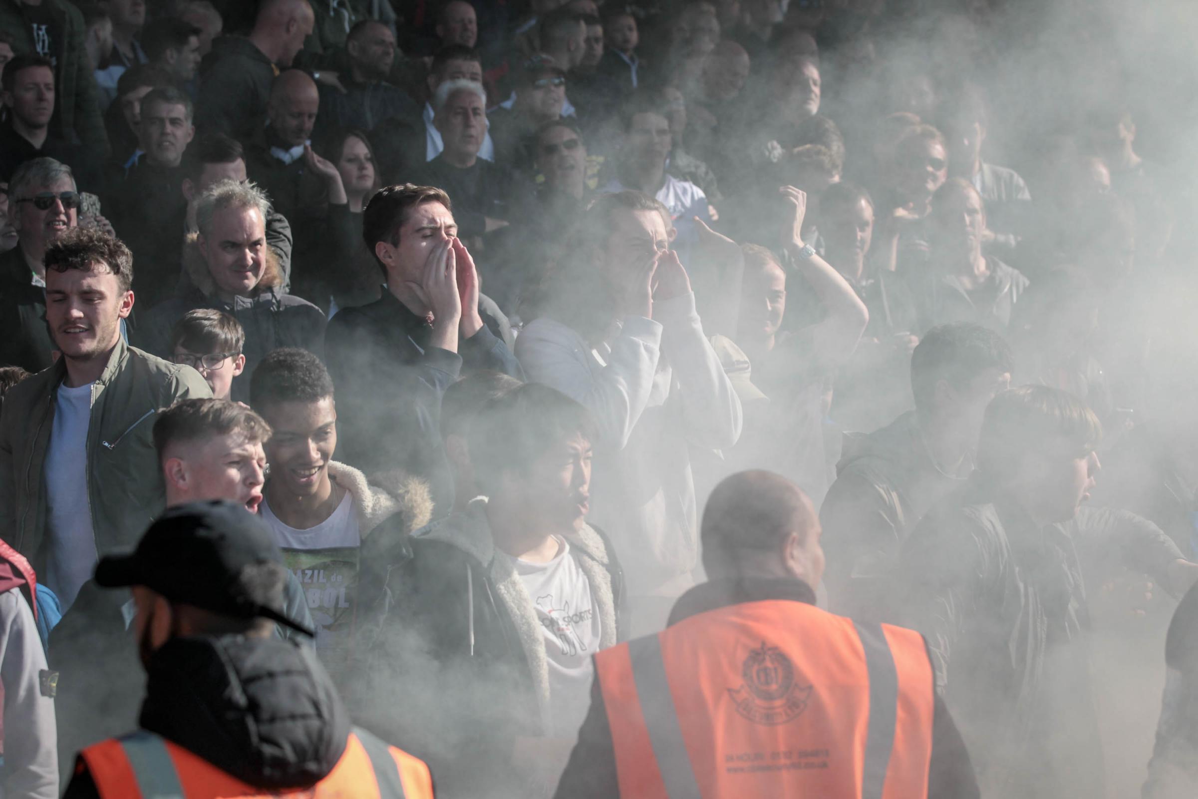 5 arrests after flare causes '£2,000 worth of damage to bus' following Wanderers match