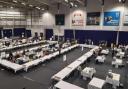 Ballots were counted at the University of Bolton Arena