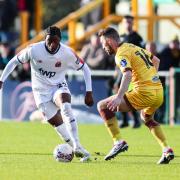 Khumbeni in action for Fylde earlier this season