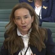 Sharon Brittan speaking to a select committee in Parliament earlier today