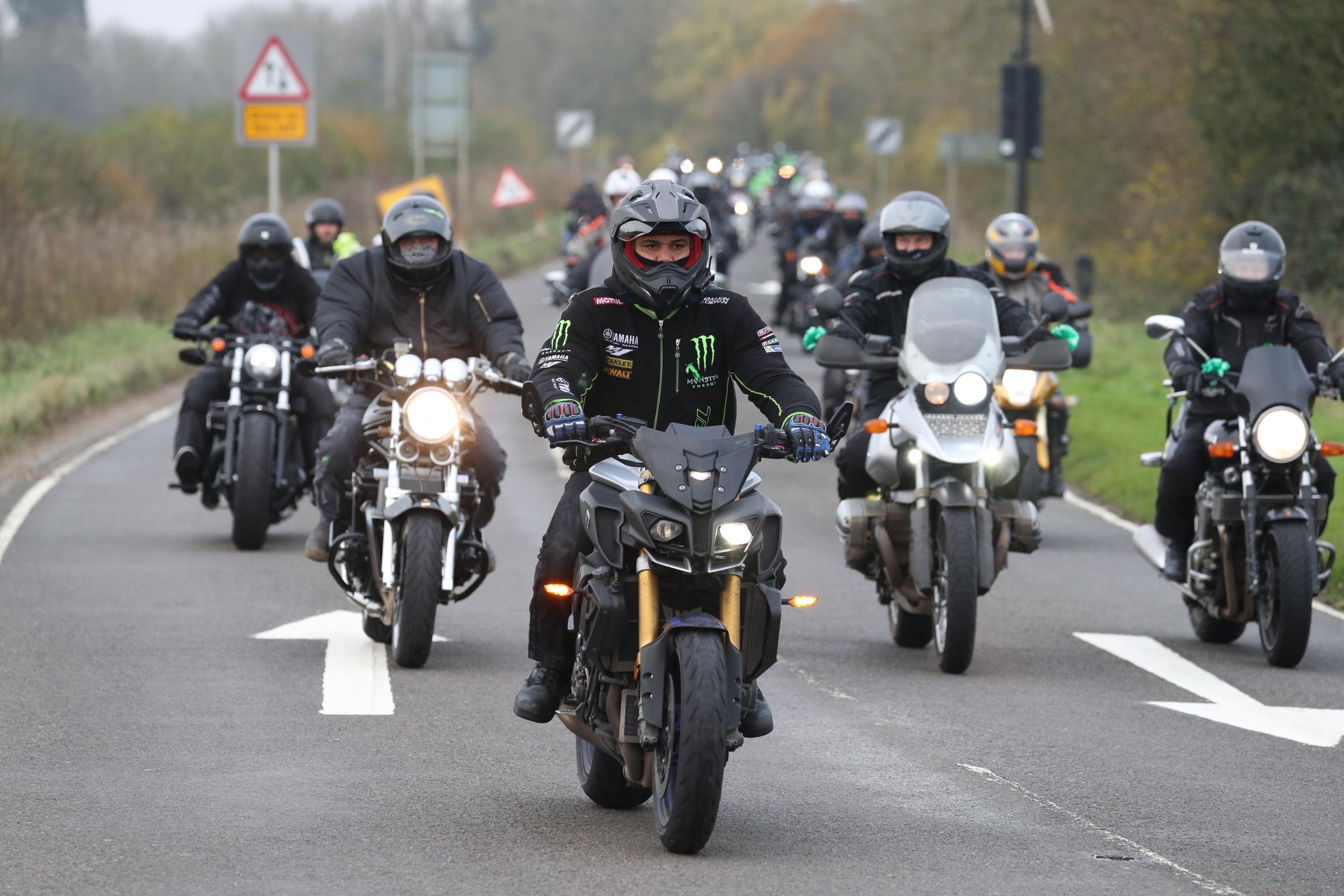 Motorbike convoy follows Harry Dunn's last ride - The Bolton News