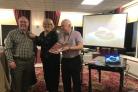 From left, new Bolton Lever Rotary Club member Graham Stamford with member Becca Harrison, who introduced him to the club, and president Bernard Murphy the induction at the Old Links Golf Club