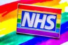 One of the NHS rainbow badges