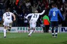 Bolton Wanderers' El-Hadji Diouf celebrates scoring
