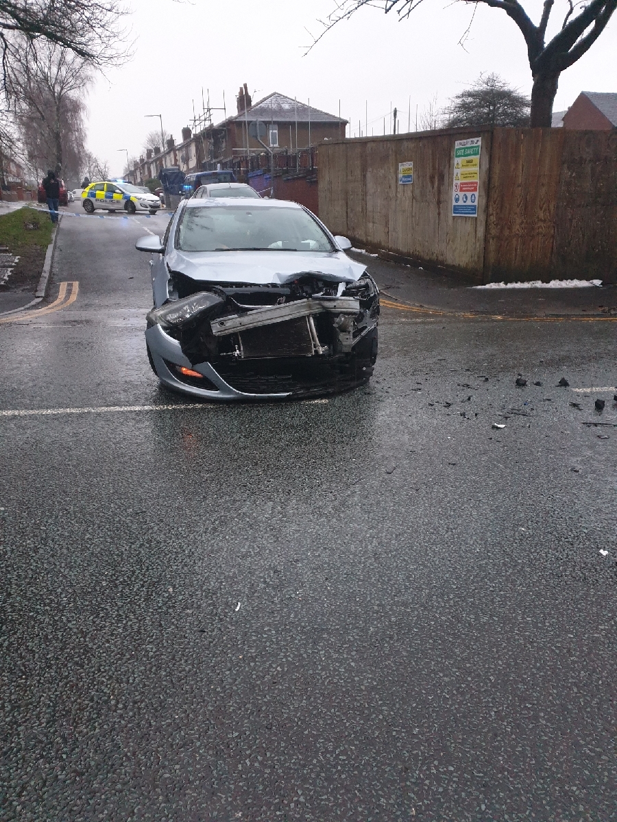 Crash in Bradford Road, Bolton
