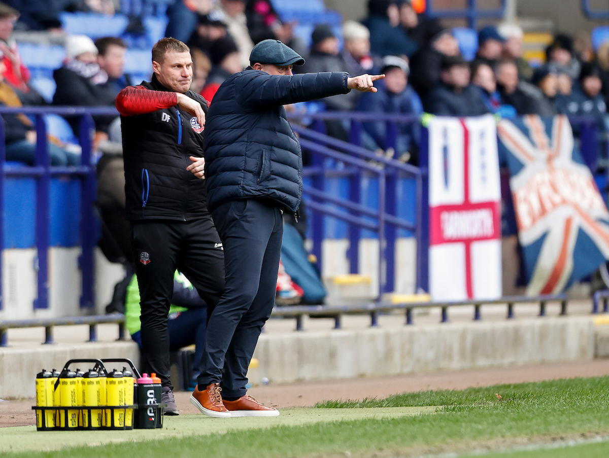 END IN SIGHT: Keith Hill and David Flitcroft would take charge of just two more games after Accrington 