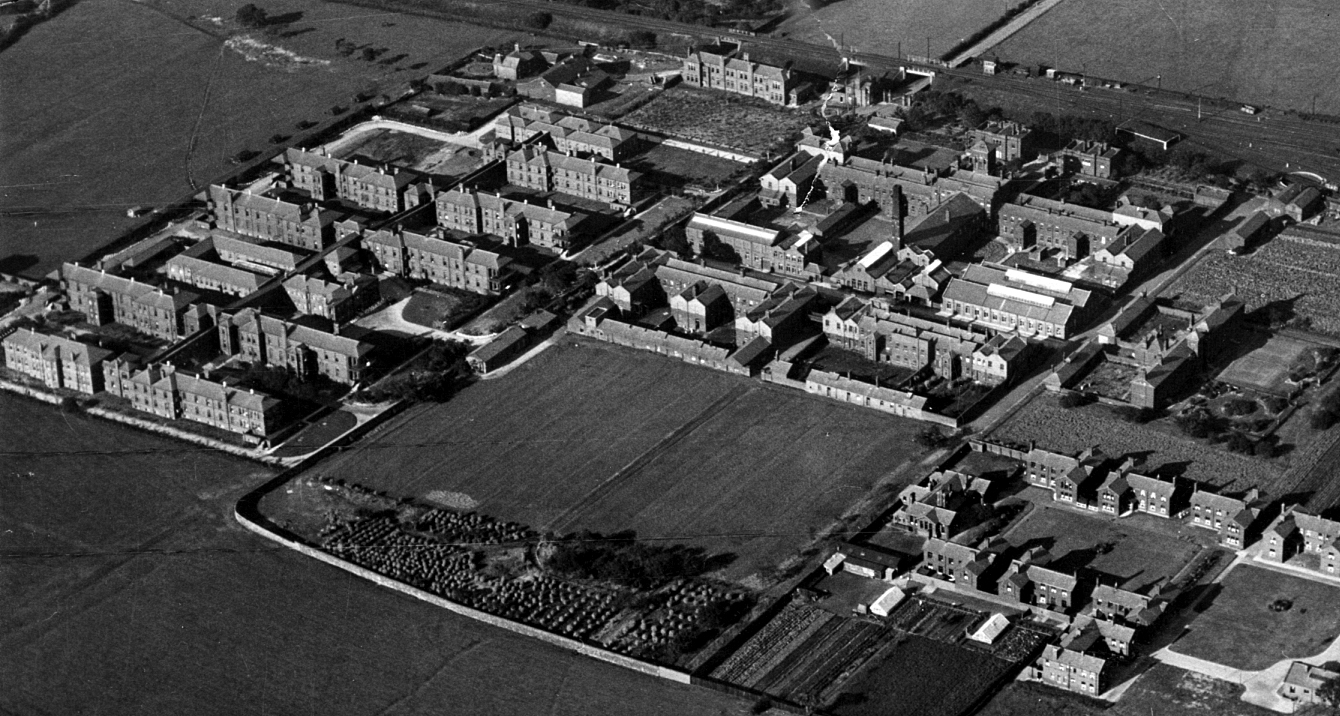 An aerial view of Townleys Hospital, November 1935