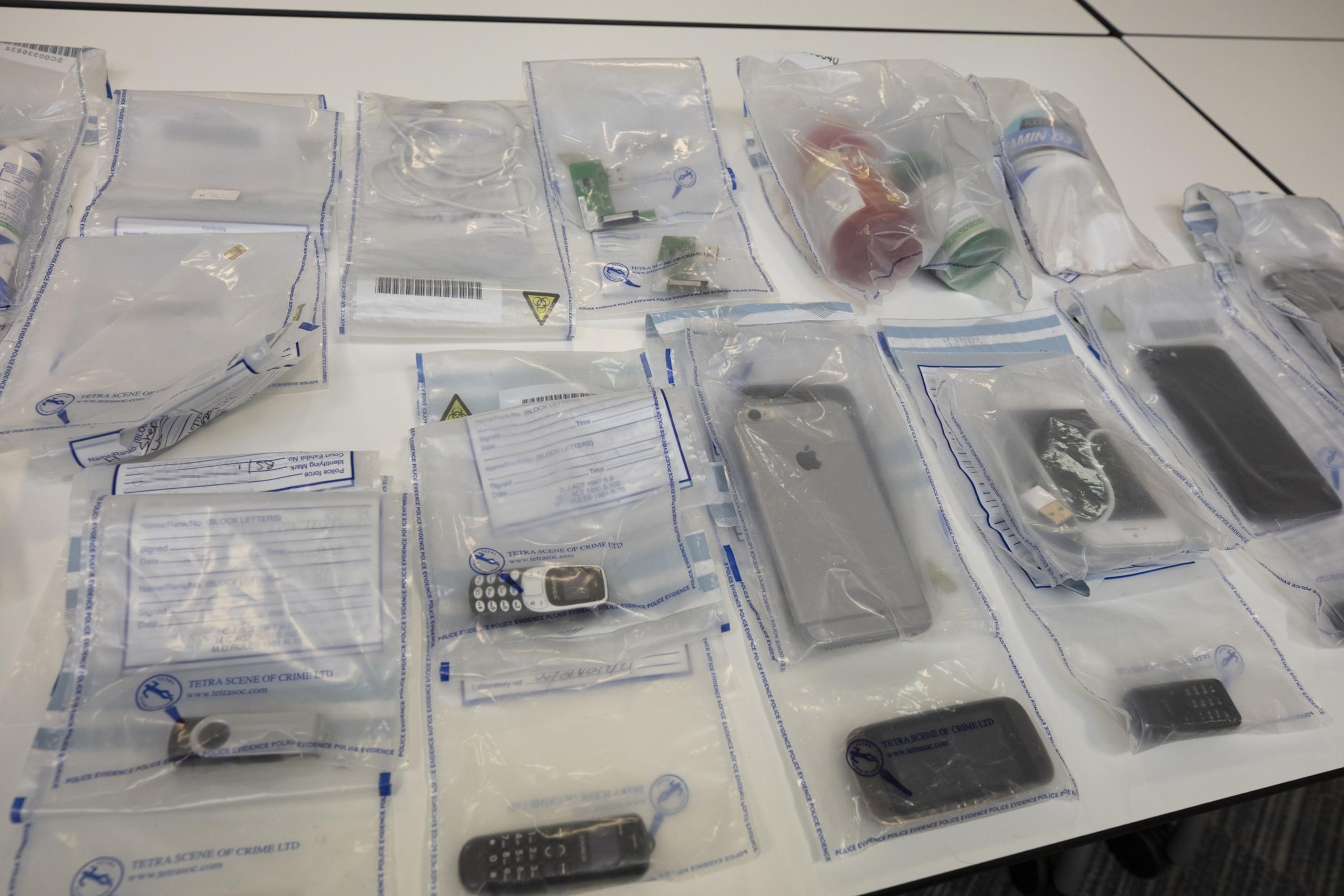 Some of the seized items