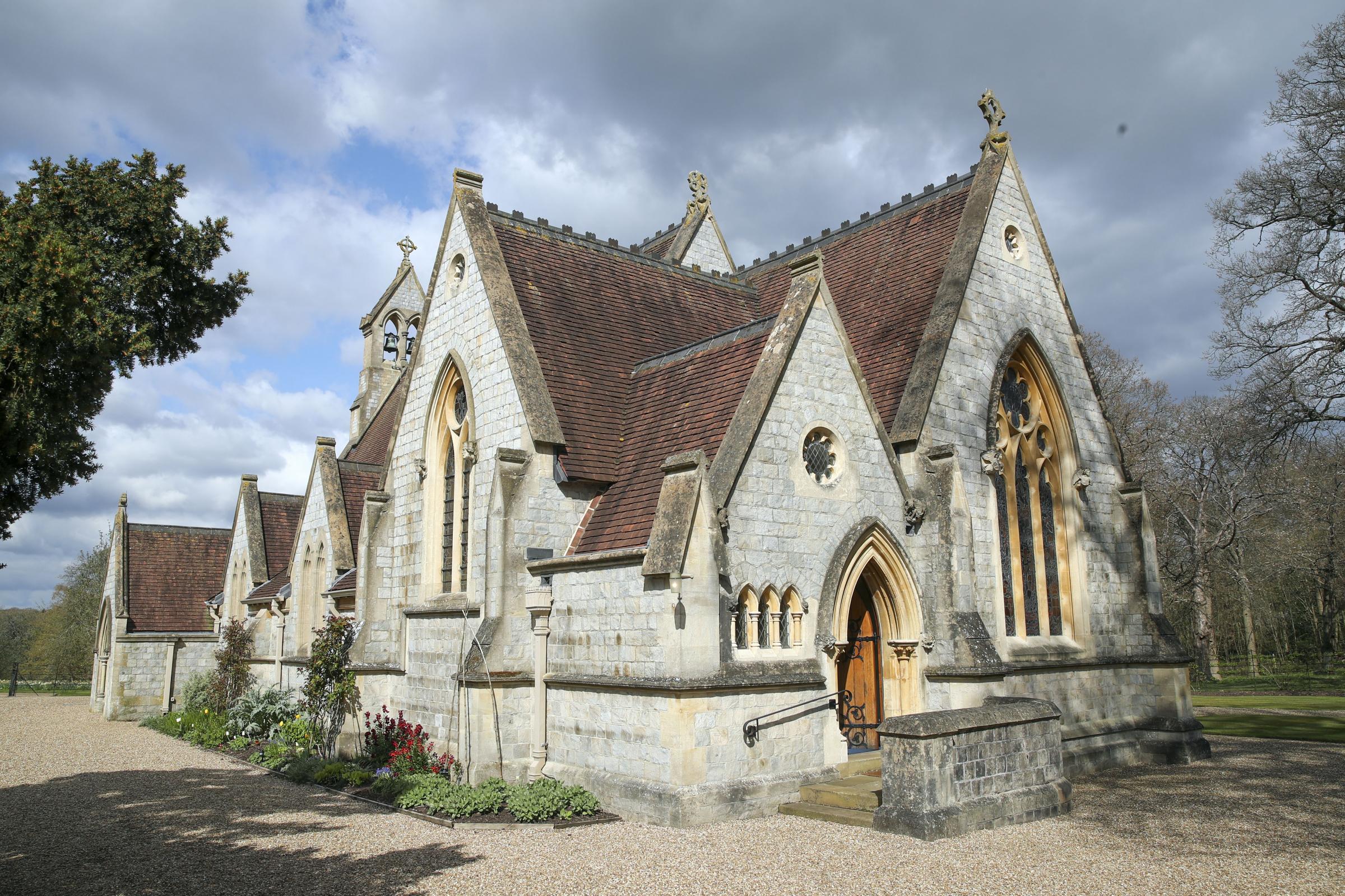 The Royal Chapel of All Saints, Windsor, during a Sunday service following the announcement on Friday April 9, of the death of the Duke of Edinburgh at the age of 99. Picture date: Sunday April 11, 2021.