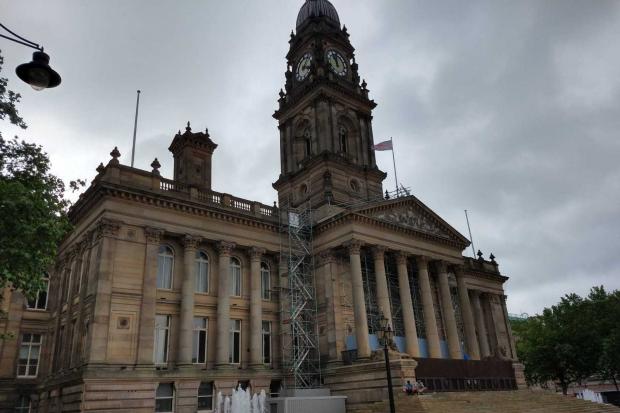 Bolton Town Hall pictured in August 2020