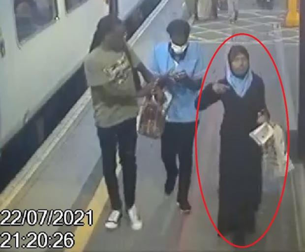 The Bolton News: Fatuma, circled, and her two companions