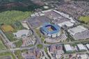 University of Bolton Stadium and Middlebrook Retail and Leisure Park in Horwich