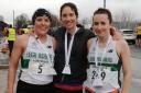 Dionne Allen (second), Laura Lombard (first) and Leah Peploe (third)